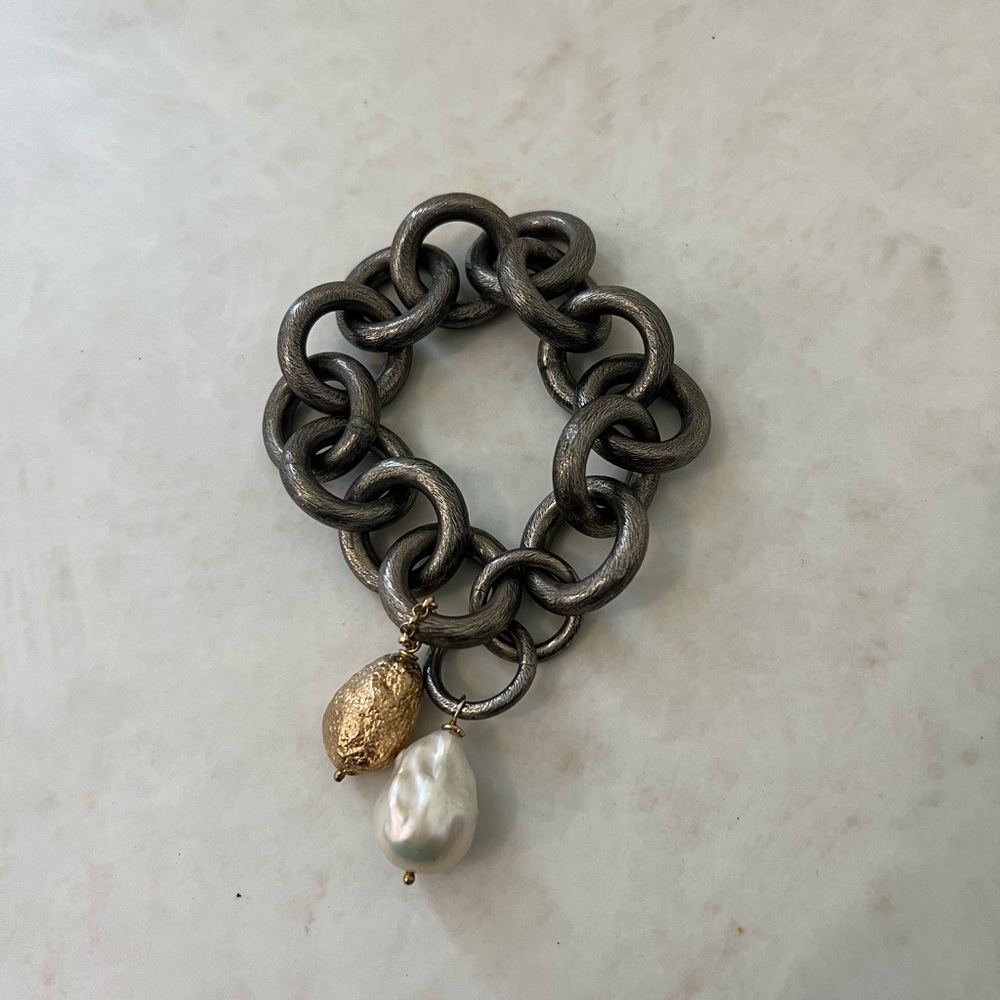 Gray Chain Bracelet